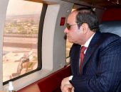 الرئيس السيسي يتفقد سير الأعمال الإنشائية بالعاصمة الإدارية الجديدة  