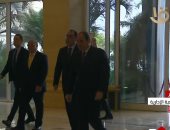 الرئيس السيسى يصل مقر انعقاد المؤتمر الاقتصادى فى العاصمة الإدارية