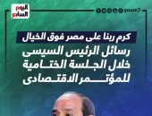كرم ربنا على مصر فوق الخيال.. رسائل الرئيس السيسى بالمؤتمر الاقتصادى
