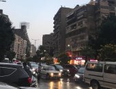 تكدس مرورى بمحاور القاهرة والجيزة بسبب الأمطار