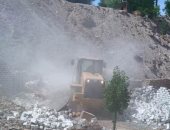 إزالة 18 حالة تعدى بمساحة 5542 م2 بمنطقة السيل الريفى فى أسوان