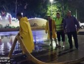 "مياه المنوفية": شفط تجمعات مياه الأمطار بمدينتى الشهداء وتلا