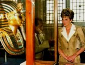 ديانا فى المتحف المصرى.. زيارة تاريخية عمرها 30 عامًا "صور"