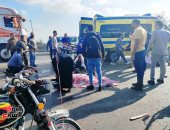 الدفع بـ15 سيارة إسعاف لنقل ضحايا حادث طريق "السويس - القاهرة" 
