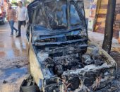 السيطرة على حريق شب بسيارة تابعة لشركة كهرباء وسط الدلتا