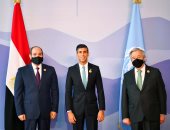 الرئيس السيسي وجوتيريش يستقبلان رئيس وزراء بريطانيا قبل بدء قمة المناخ