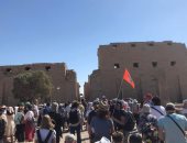 معابد الأقصر تشهد حالة من الإقبال السياحى تزامناً مع قمة المناخ.. صور 