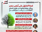 قمة الحلول على أرض مصر.. رسائل دولية إيجابية من مؤتمر المناخ cop27 "إنفوجراف"