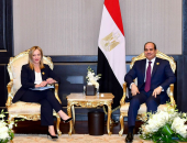 "ميلونى" تؤكد للرئيس السيسى حرص إيطاليا على توثيق التعاون الثنائي مع مصر