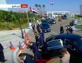 شاهد لحظة وصول الرئيس السيسي مقر انعقاد جلسات قمة المناخ فى شرم الشيخ