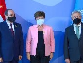 الرئيس السيسي وجوتيريش يستقبلان مديرة صندوق النقد الدولى قبل بدء قمة المناخ