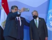 رئيس جمهورية "بالاو" يلتقط "سيلفى" مع الرئيس السيسى وجوتيرش