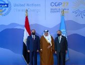 الرئيس السيسي وجوتيريش يستقبلان رئيس وزراء البحرين قبل انعقاد قمة المناخ