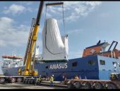 تفريغ 41 طن معدات بترولية بميناء غرب بورسعيد