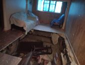 انهيار أرضية شقة على بدروم فى عمارة سكنية بالإسماعيلية دون إصابات