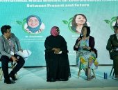 جلسة نقاشية حول خطاب الإعلام الدولي بشأن البيئة بالمنطقة الخضراء في قمة المُناخ