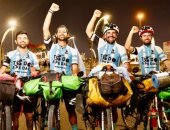 كأس العالم.. وصول 4 رحالة من الأرجنتين لـ قطر بالدراجات فى رحلة 177 يوما