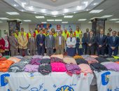 "تحيا مصر" ينظم معرض دكان الفرحة فى جامعة بنها لتوفير 20 ألف قطعة ملابس