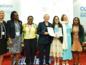 نيابة عن الرئيس.. ياسمين فؤاد تلقى كلمة فى افتتاح يوم المرأة ضمن فعاليات مؤتمر المناخ cop27.. تؤكد المرأة الأفريقية شريك أساسى فى تحقيق التنمية المستدامة ومواجهة تداعيات تغير المناخ بالقارة الأفريقية