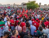 كأس العالم 2022.. الجماهير التونسية تحتشد بالدوحة لتشجيع النسور " صور "