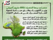 وزير الكهرباء يطلق مبادرة تنموية للقارة السمراء على هامش cop27.. إنفوجراف