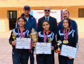 "تعليم الإسكندرية" تكرم الطالبات الفائزات ببطولة الجمهورية لألعاب القوى