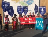 مظاهرة جديدة لنشطاء المناخ للمطالبة بتحقيق العدالة المناخية للعالم.. فيديو وصور