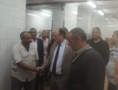 رئيس جامعة حلوان يتفقد مطعم المدينة الجامعية بالمطرية لمتابعة أعمال التطوير