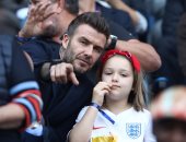 كأس العالم 2022.. بيكهام وابنته يحضران مباراة إنجلترا وإيران فى المونديال