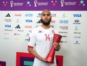 كأس العالم 2022.. العيدوني يحصد جائزة أفضل لاعب فى مواجهة تونس والدنمارك