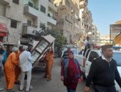 تحرير 145 محضر اشغالات فى الطريق العام فى حملة بحى غرب سوهاج