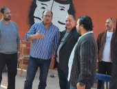 رئيس جامعة حلوان يتفقد مسرح كلية التجارة وإدارة الأعمال بالزمالك