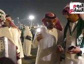 تليفزيون اليوم السابع يرصد احتفالات جماهير السعودية قبل لقاء المكسيك (فيديو)
