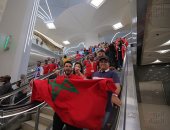احتفالات صاخبة لجماهير المغرب بعد التأهل لدور الـ 16 فى كأس العالم.. صور