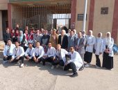 فحص طبى ورسم قلب.. جامعة حلوان تنظم قافلة تمريضية توعوية فى كفر العلو