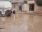 سحب برك مياه كونتها أمطار خفيفة سقطت بمناطق العريش على ساحل شمال سيناء