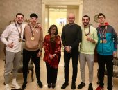 السفيرة المصرية بأوزبكستان تحتفى ببعثة السلاح بعد إنجاز كأس العالم