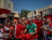 زحف مغربى لدعم أسود الأطلس ضد إسبانيا في كأس العالم 2022.. صور