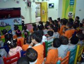 تعريف طلاب مدارس سوهاج بكيفية ترشيد استهلاك المياه بالألعاب التوعوية.. صور