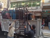 مصادرة 160 حالة إشغال فى حملة بشوارع إمبابة