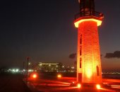 إضاءة فنار رأس البر باللون البرتقالى تزامناً مع حملة "كونى" لمناهضة العنف ضد المرأة