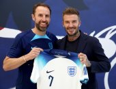 كأس العالم 2022.. ديفيد بيكهام يدعم منتخب إنجلترا قبل موقعة فرنسا.. صور