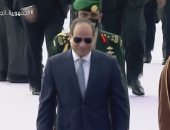 لحظة وصول الرئيس السيسى الأراضى السعودية للمشاركة فى القمة العربية الصينية