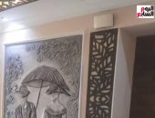 حوائط تعرف لغة الجمال.. محمد فنان يحترف الرسم على الجدران