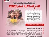 إنفو جراف.. شروط التقدم لمسابقة الأم المثالية لعام 2023 
