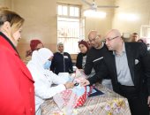 محافظ بنى سويف يطلق إشارة بدء الحملة القومية للتطعيم ضد شلل الأطفال.. صور