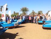 وزيرة التضامن تسلم صيادين بالأقصر مراكب مزودة بالشباك ضمن "حياة كريمة" ..صور