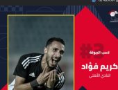 كريم فؤاد لاعب الجولة الثالثة للدوري