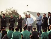 حسام حسن يجتمع بلاعبى المصرى فى أول مران استعدادا لمواجهة حرس الحدود.. صور