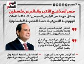 مصر المدافع الأكبر والدائم عن فلسطين.. رسائل مهمة من الرئيس السيسى لقادة المنظمات اليهودية الأمريكية (إنفوجراف)